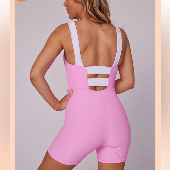 ONZIE LSF Block Leotard – Move Pink - Picture 2 of 8